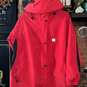 Red Windbreaker Jacket